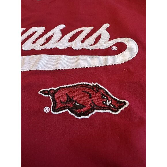 Knights Arkansas Razorbacks Team Pullover Windbreaker Mens‎ XL Water Resistant - Picture 9 of 12